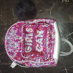 Justice sequin backpack